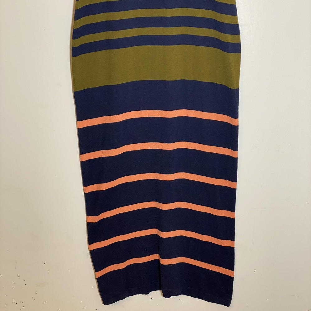 Tommy Bahama Dress Womens Small Blue Stripe Sleeveless Tank Maxi Knit Casual - Picture 3 of 15
